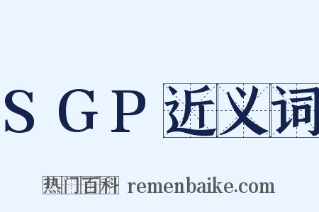 SGP近义词是什么意思的图片